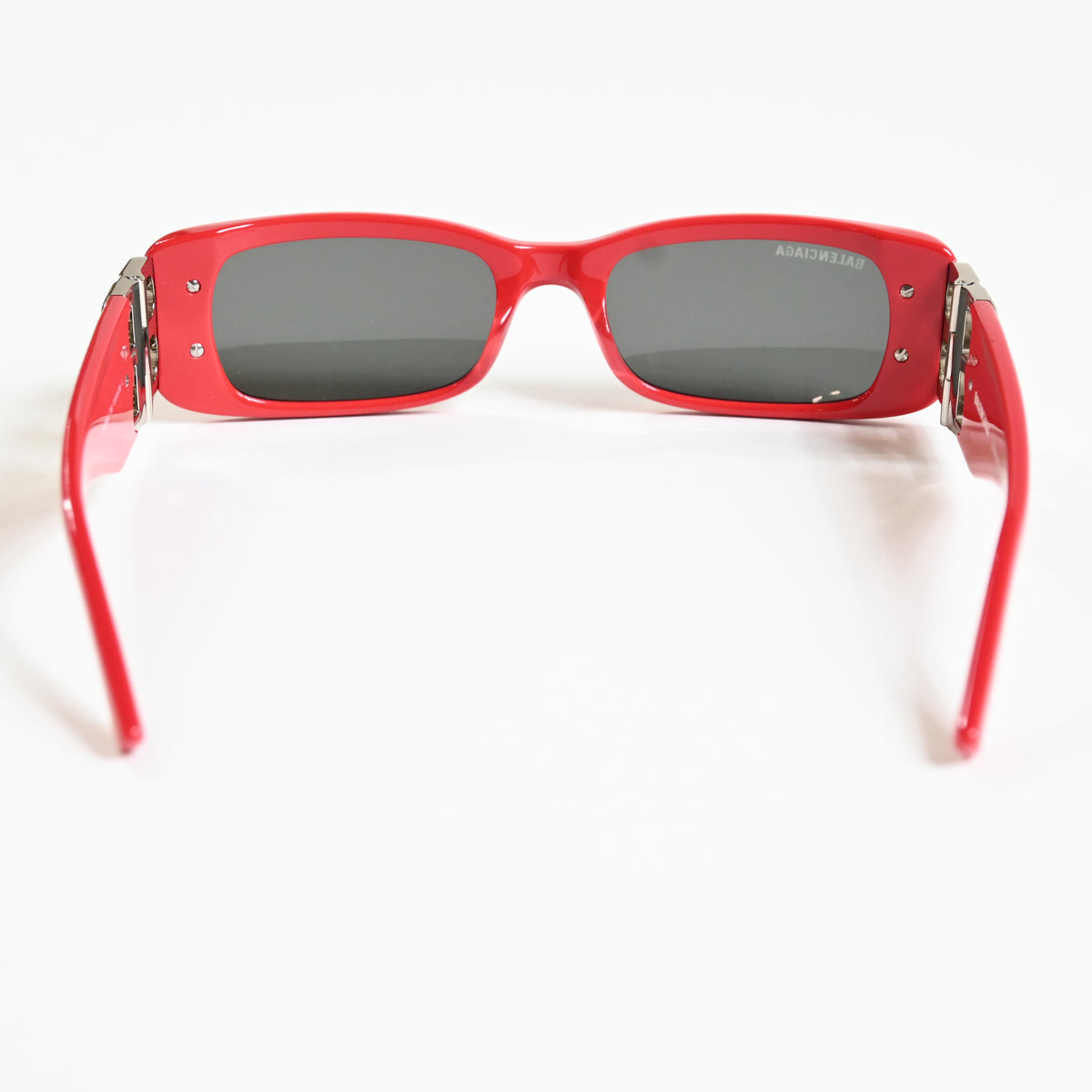 Balenciaga BB0096S 015 Womens Authentic Sunglasses Red/Silver, 51mm - New