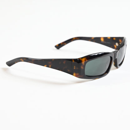Balenciaga BB0266S 002 Mens Authentic Sunglasses Havana/Green, 57mm - New