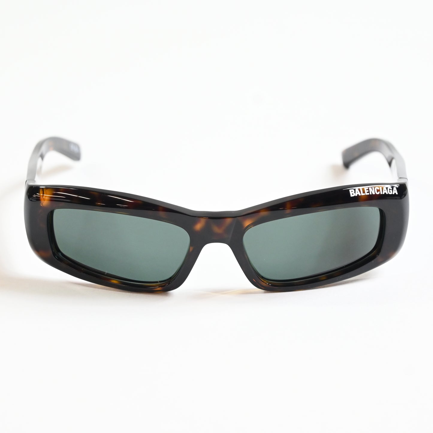 Balenciaga BB0266S 002 Mens Authentic Sunglasses Havana/Green, 57mm - New