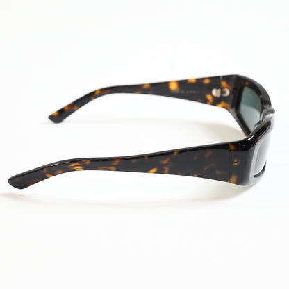Balenciaga BB0266S 002 Mens Authentic Sunglasses Havana/Green, 57mm - New