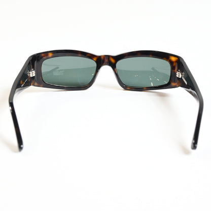 Balenciaga BB0266S 002 Mens Authentic Sunglasses Havana/Green, 57mm - New