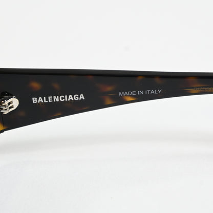 Balenciaga BB0266S 002 Mens Authentic Sunglasses Havana/Green, 57mm - New