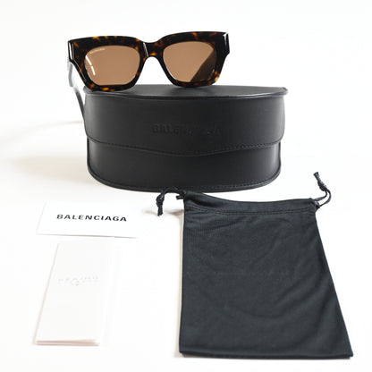 Balenciaga BB0234S 002 Womens Authentic Sunglasses Black/Gray, 51mm - New