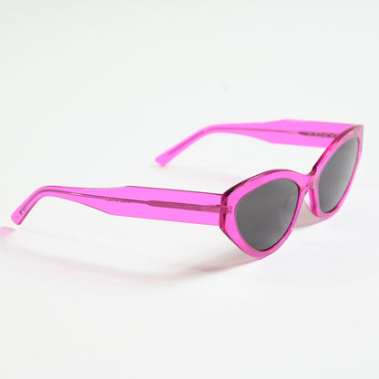 Balenciaga BB0306S 005 Womens Authentic Sunglasses Fuchsia/Gray, 57mm - New