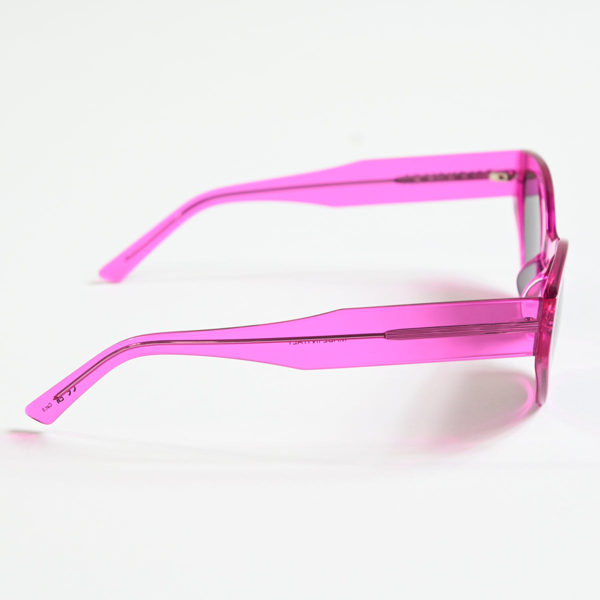 Balenciaga BB0306S 005 Womens Authentic Sunglasses Fuchsia/Gray, 57mm - New