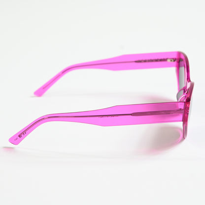 Balenciaga BB0306S 005 Womens Authentic Sunglasses Fuchsia/Gray, 57mm - New