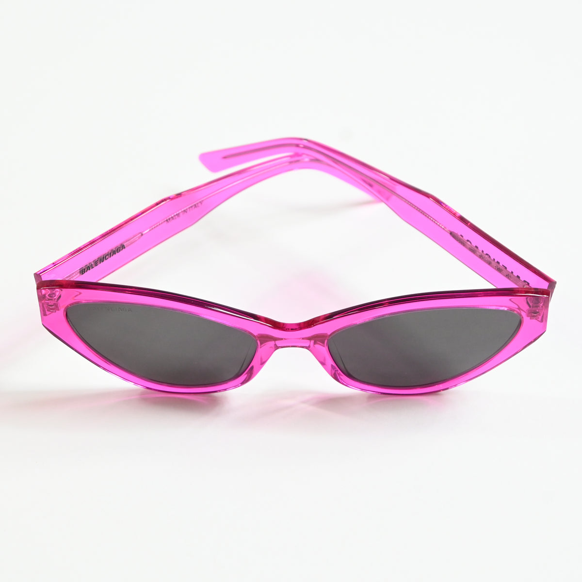 Balenciaga BB0306S 005 Womens Authentic Sunglasses Fuchsia/Gray, 57mm - New