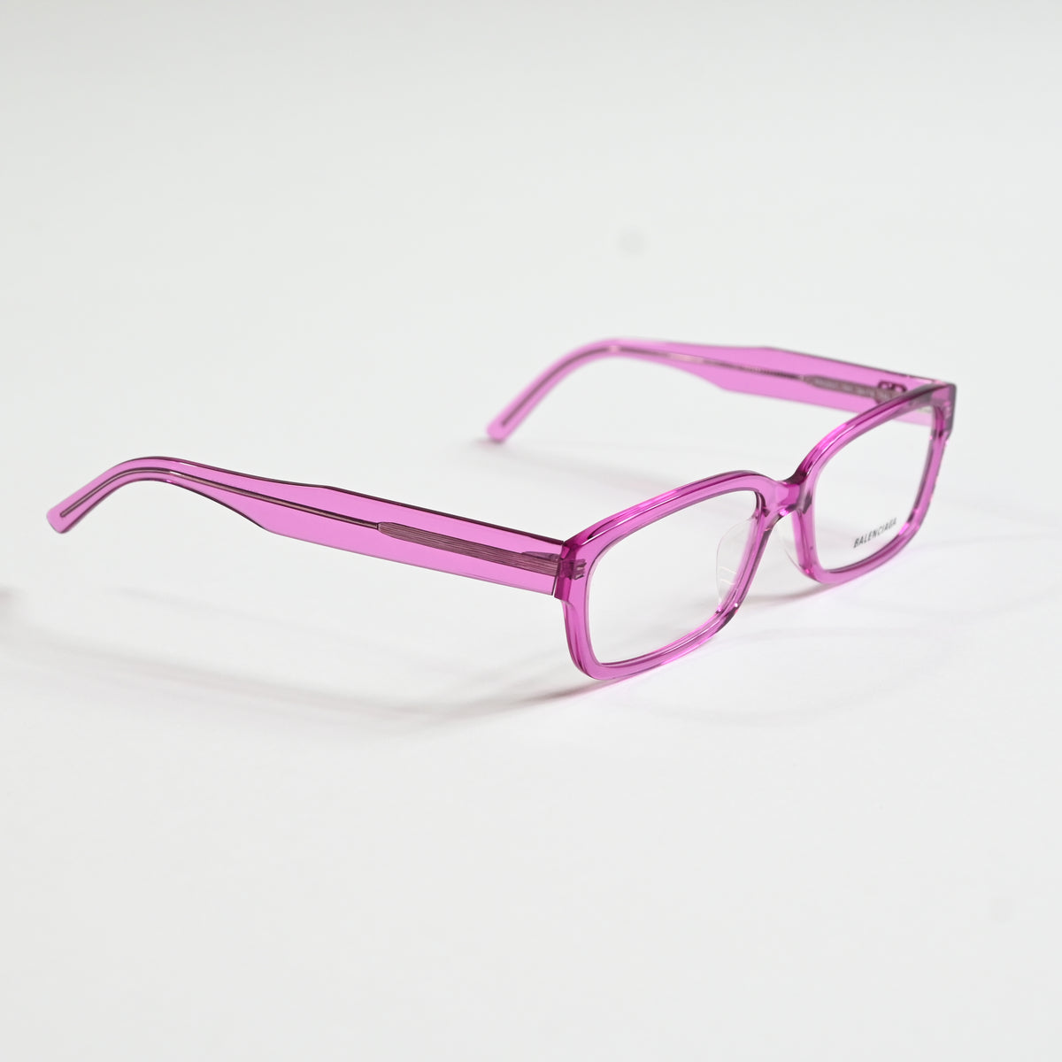 Balenciaga BB0065O 007 Womens Authentic Eyeglasses Clear Pink, 55mm - New