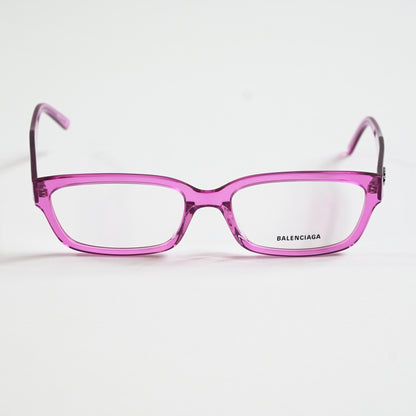 Balenciaga BB0065O 007 Womens Authentic Eyeglasses Clear Pink, 55mm - New
