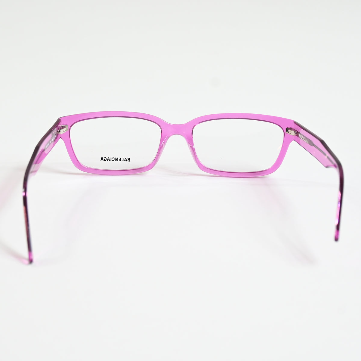 Balenciaga BB0065O 007 Womens Authentic Eyeglasses Clear Pink, 55mm - New