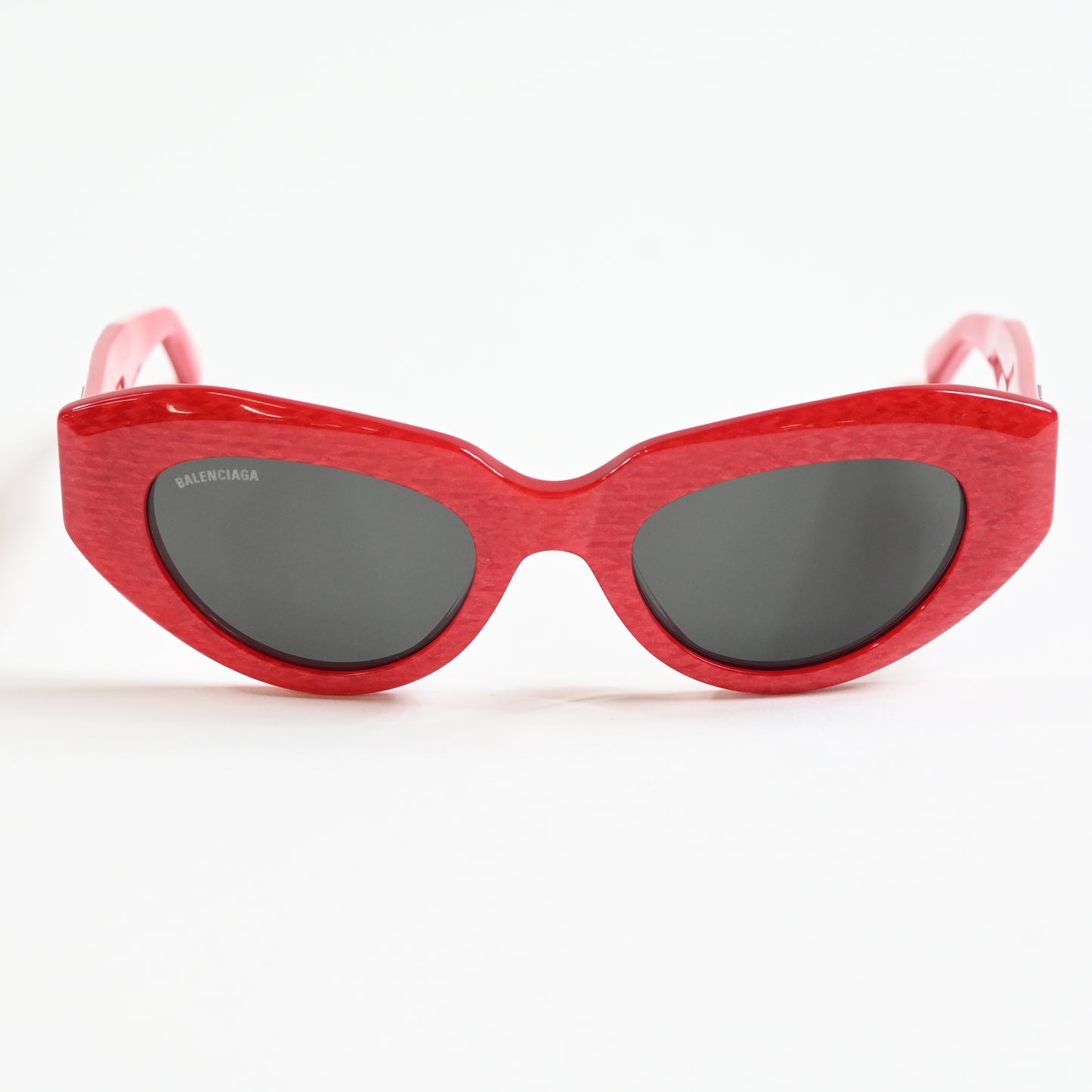 Balenciaga BB0236S 003 Womens Authentic Sunglasses Red/Gray, 52mm - New