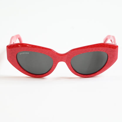 Balenciaga BB0236S 003 Womens Authentic Sunglasses Red/Gray, 52mm - New