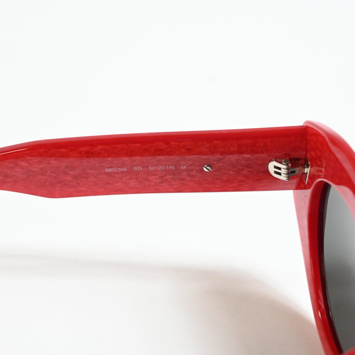 Balenciaga BB0236S 003 Womens Authentic Sunglasses Red/Gray, 52mm - New