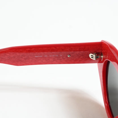 Balenciaga BB0236S 003 Womens Authentic Sunglasses Red/Gray, 52mm - New