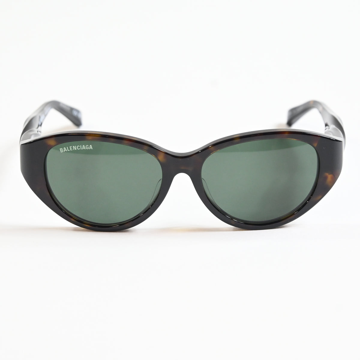Balenciaga BB0209SA 002 Womens Authentic Sunglasses Havana/Green, 55mm - New