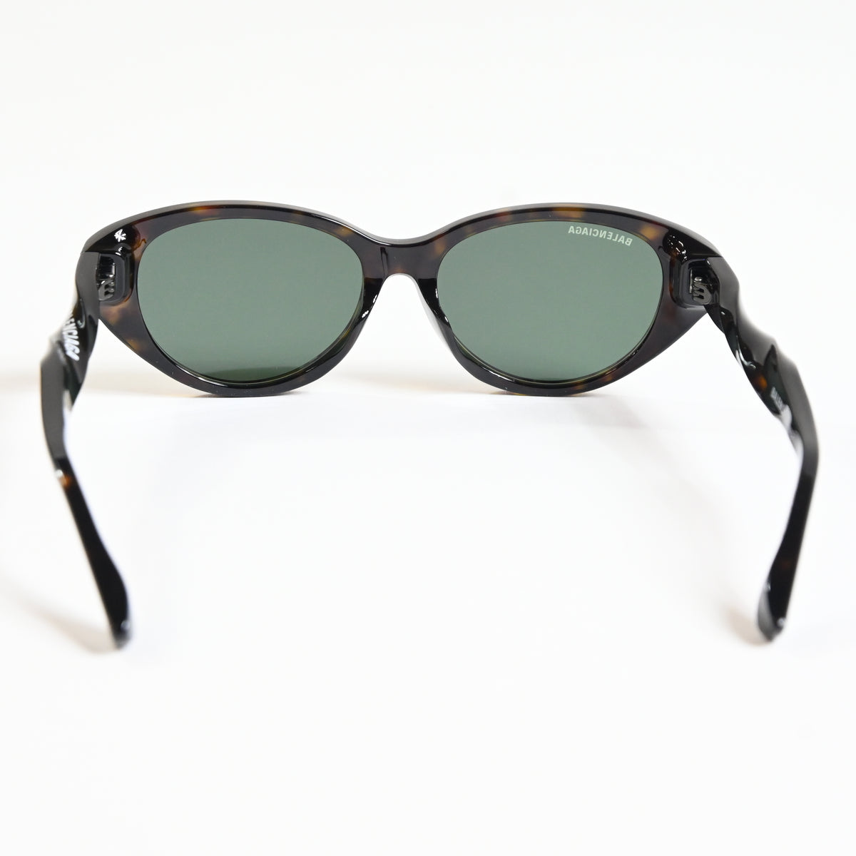 Balenciaga BB0209SA 002 Womens Authentic Sunglasses Havana/Green, 55mm - New