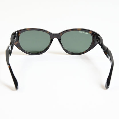 Balenciaga BB0209SA 002 Womens Authentic Sunglasses Havana/Green, 55mm - New