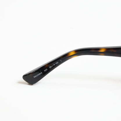 Balenciaga BB0209SA 002 Womens Authentic Sunglasses Havana/Green, 55mm - New