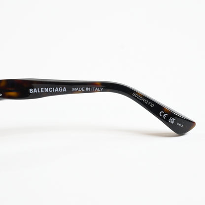 Balenciaga BB0209SA 002 Womens Authentic Sunglasses Havana/Green, 55mm - New
