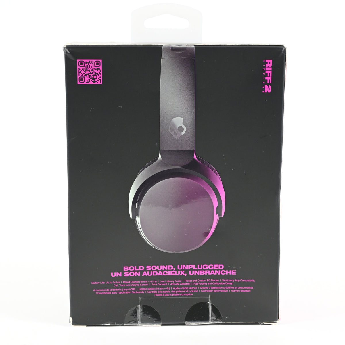 Skullcandy Riff 2 Wireless Bluetooth Headphones - Multiplatform - True Black