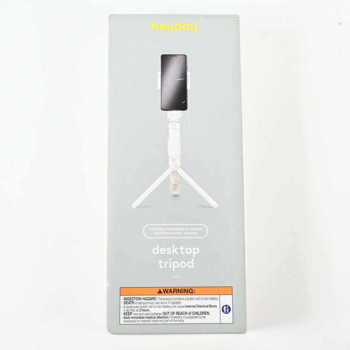 Heyday Desktop Tripod + Phone Mount - Stone White
