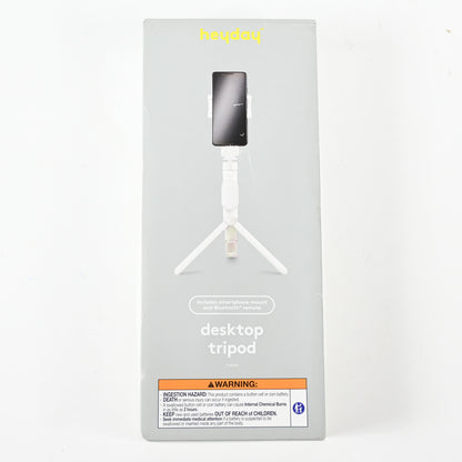 Heyday Desktop Tripod + Phone Mount - Stone White