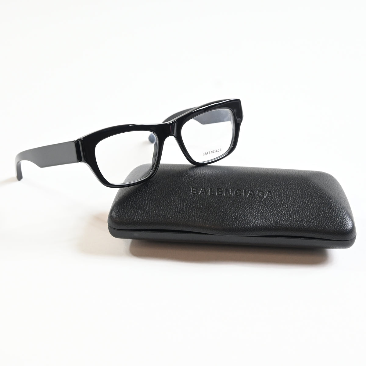 Balenciaga BB0264O 001 Unisex Authentic Eyeglasses Black/Silver, 53mm - New