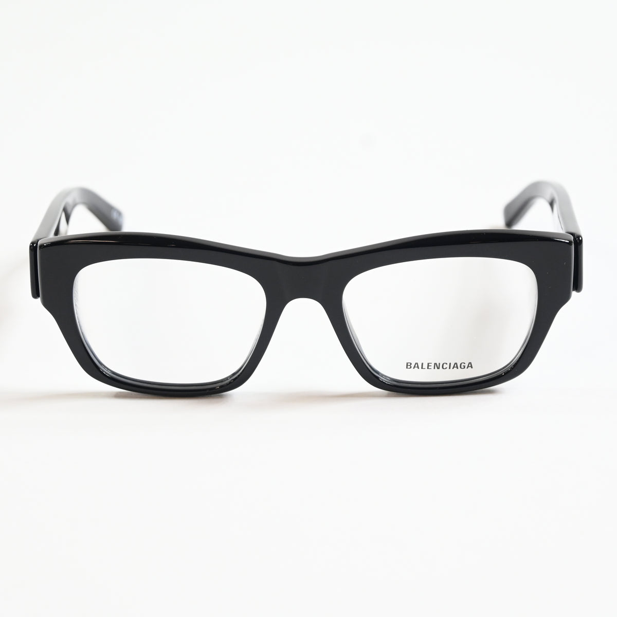 Balenciaga BB0264O 001 Unisex Authentic Eyeglasses Black/Silver, 53mm - New