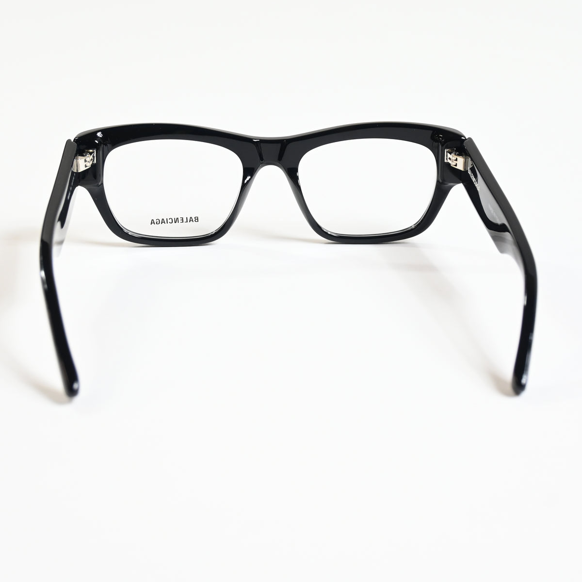 Balenciaga BB0264O 001 Unisex Authentic Eyeglasses Black/Silver, 53mm - New