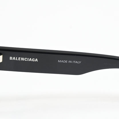 Balenciaga BB0264O 001 Unisex Authentic Eyeglasses Black/Silver, 53mm - New