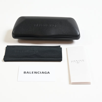 Balenciaga BB0264O 001 Unisex Authentic Eyeglasses Black/Silver, 53mm - New
