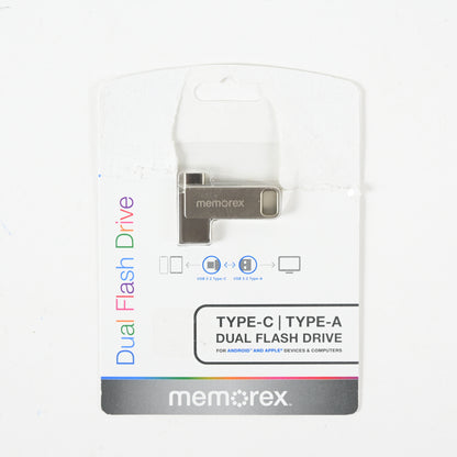Memorex 64GB USB 3.2 Type-C / Type-A Dual Flash Drive