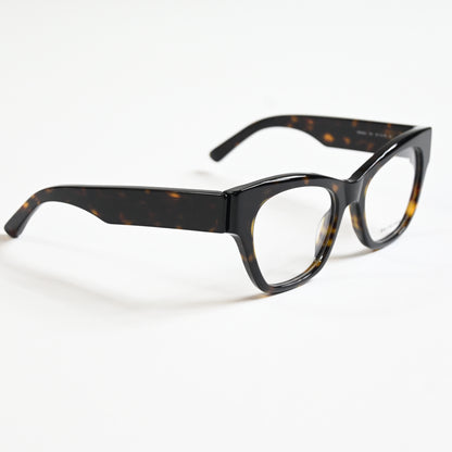 Balenciaga BB0263O 002 Womens Authentic Eyeglasses Havana/Silver, 52mm - New