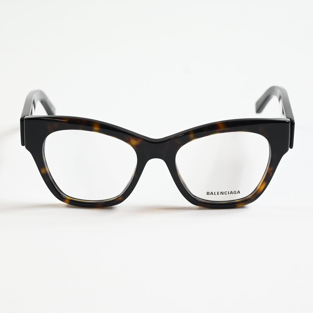 Balenciaga BB0263O 002 Womens Authentic Eyeglasses Havana/Silver, 52mm - New