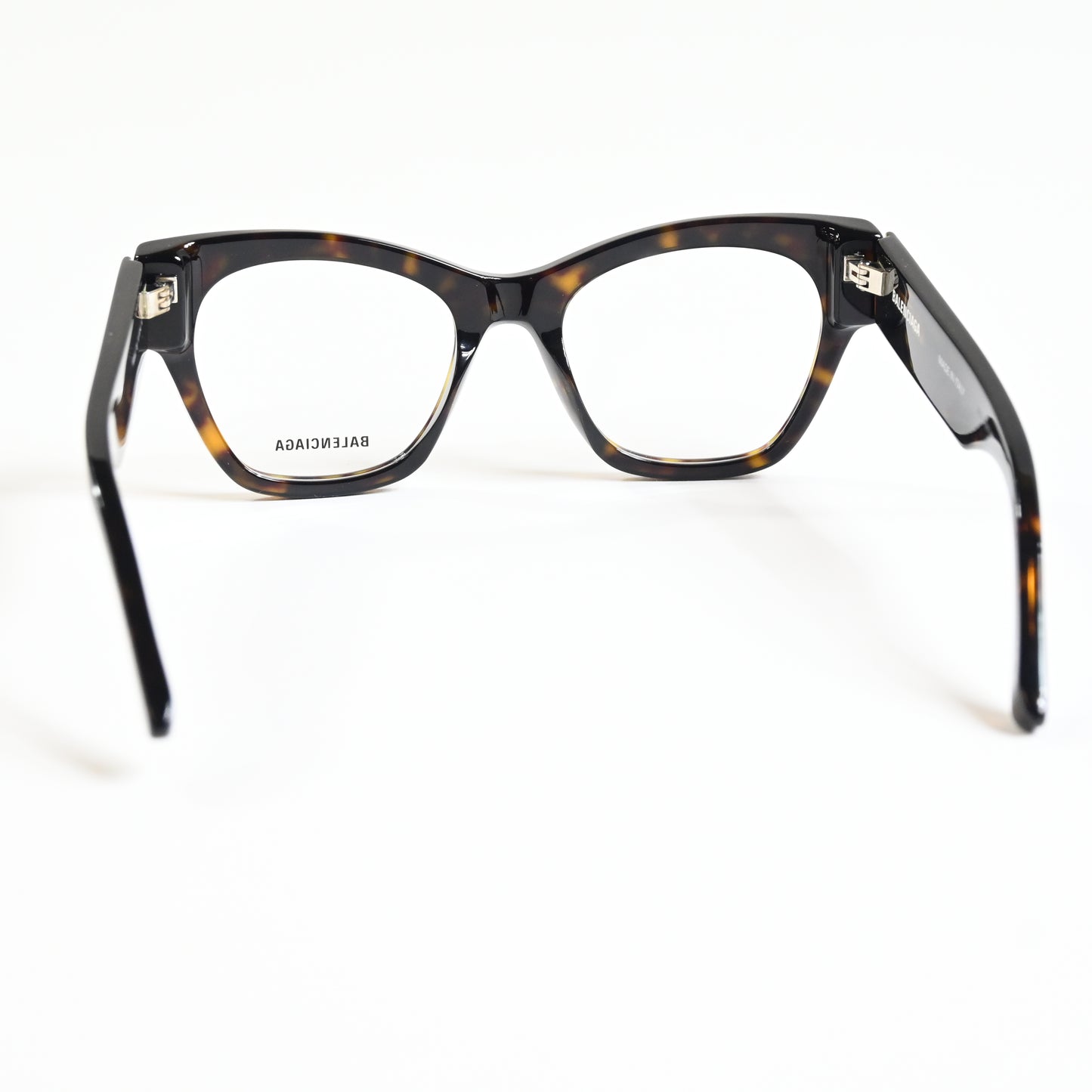 Balenciaga BB0263O 002 Womens Authentic Eyeglasses Havana/Silver, 52mm - New