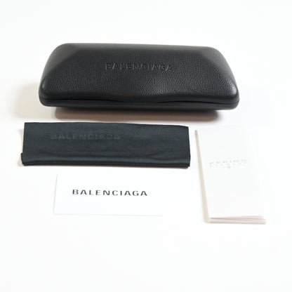 Balenciaga BB0263O 002 Womens Authentic Eyeglasses Havana/Silver, 52mm - New
