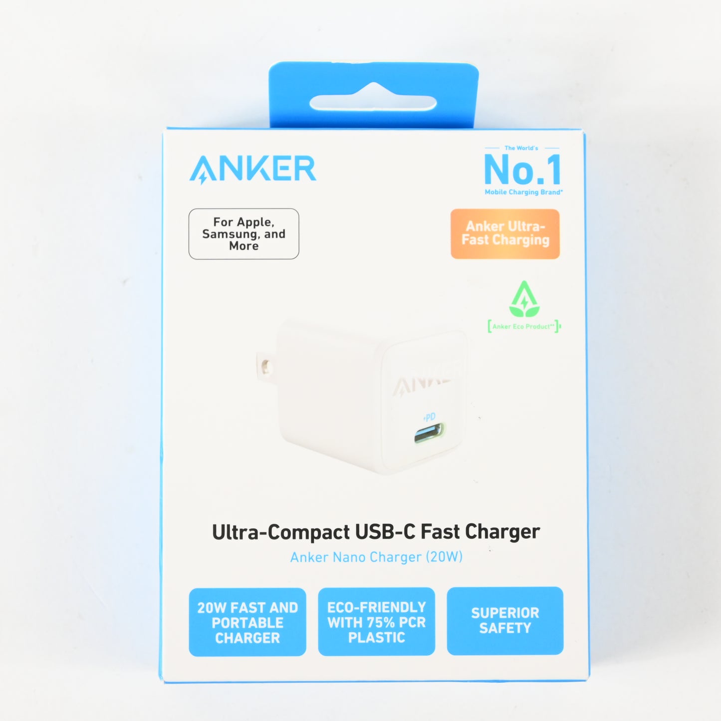 Anker Compact 20W Anker Wall Charger Adapter - White