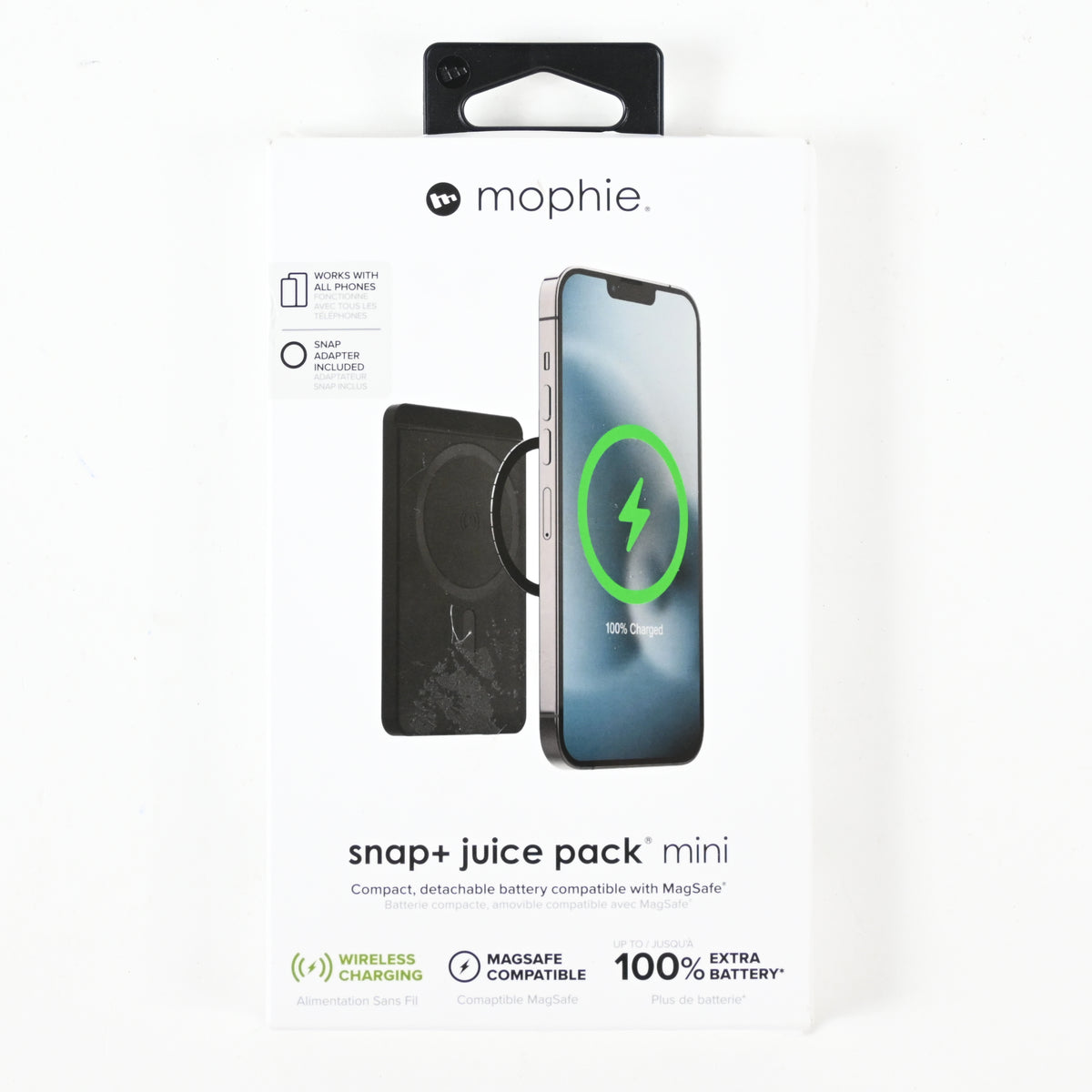 Mophie Snap+ Juice Pack Mini w/Wallet - Apple, Samsung, Google