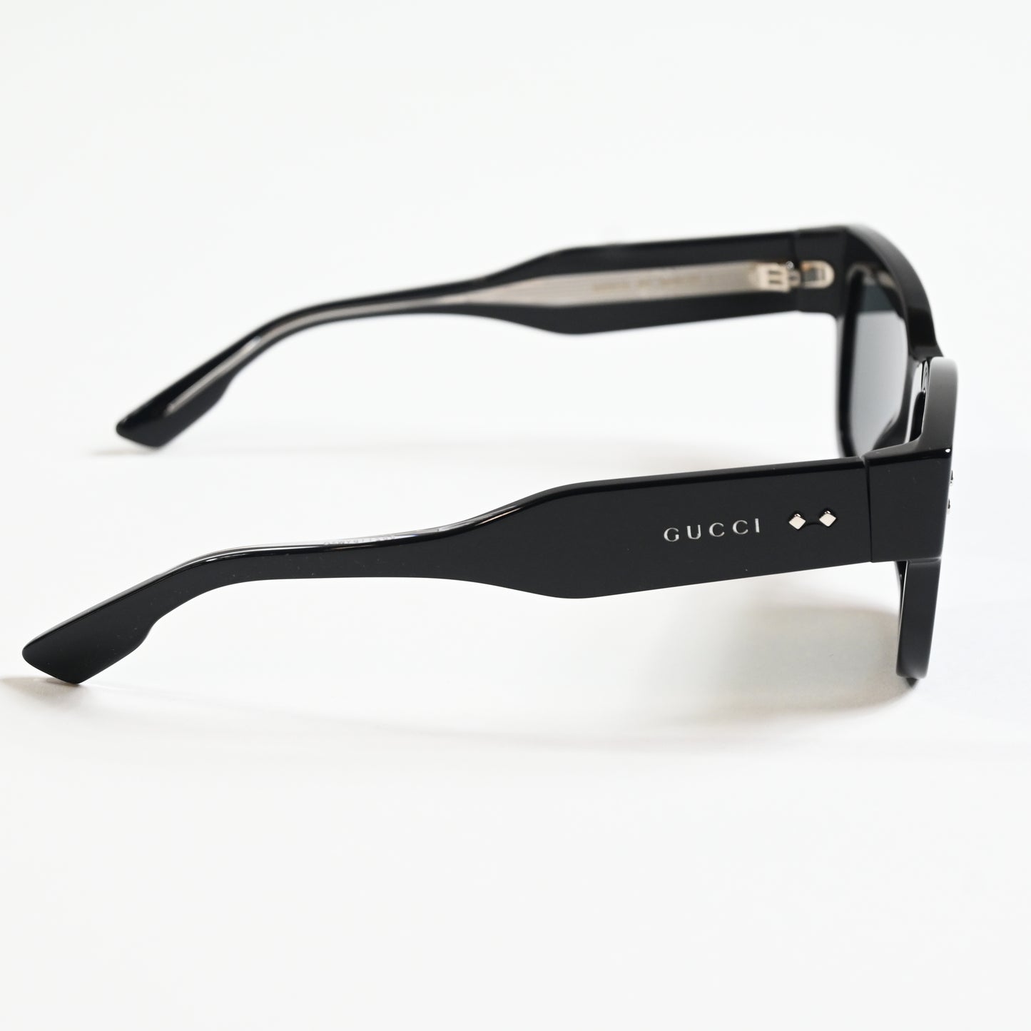 Gucci GG1217S 001 Mens Authentic Sunglasses Black/Gray, 53mm - New