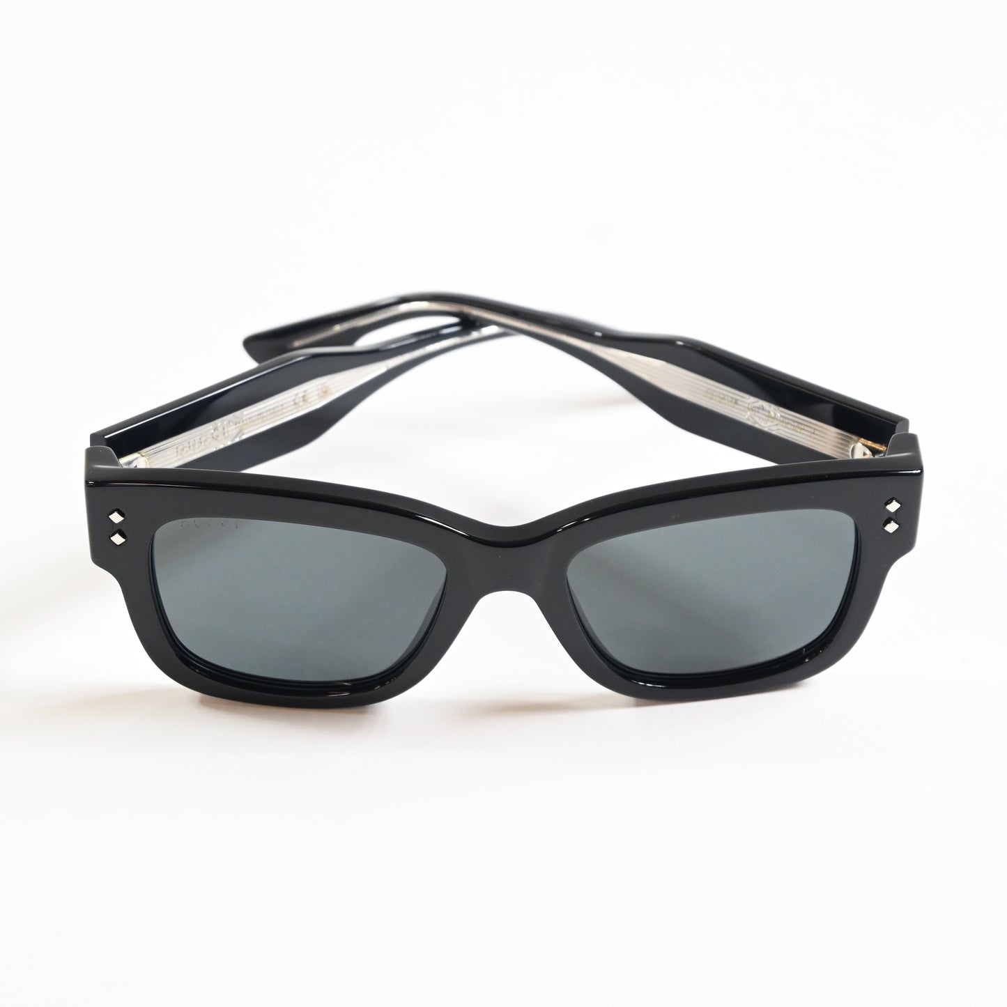 Gucci GG1217S 001 Mens Authentic Sunglasses Black/Gray, 53mm - New