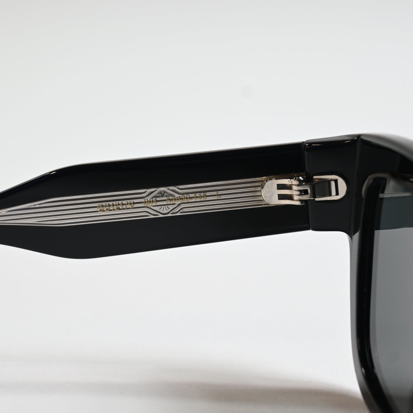 Gucci GG1217S 001 Mens Authentic Sunglasses Black/Gray, 53mm - New