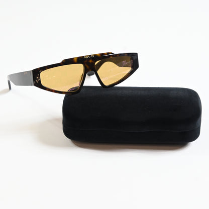 Gucci GG1591S 002 Unisex Authentic Sunglasses Dark Havana/Bronze, 58mm - New