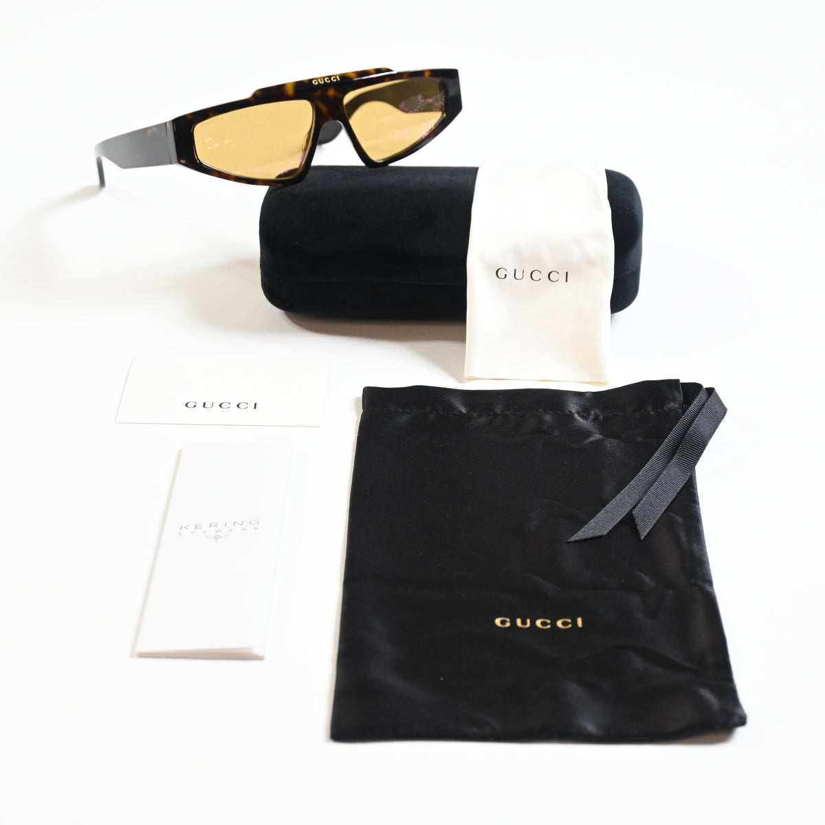 Gucci GG1591S 002 Unisex Authentic Sunglasses Dark Havana/Bronze, 58mm - New