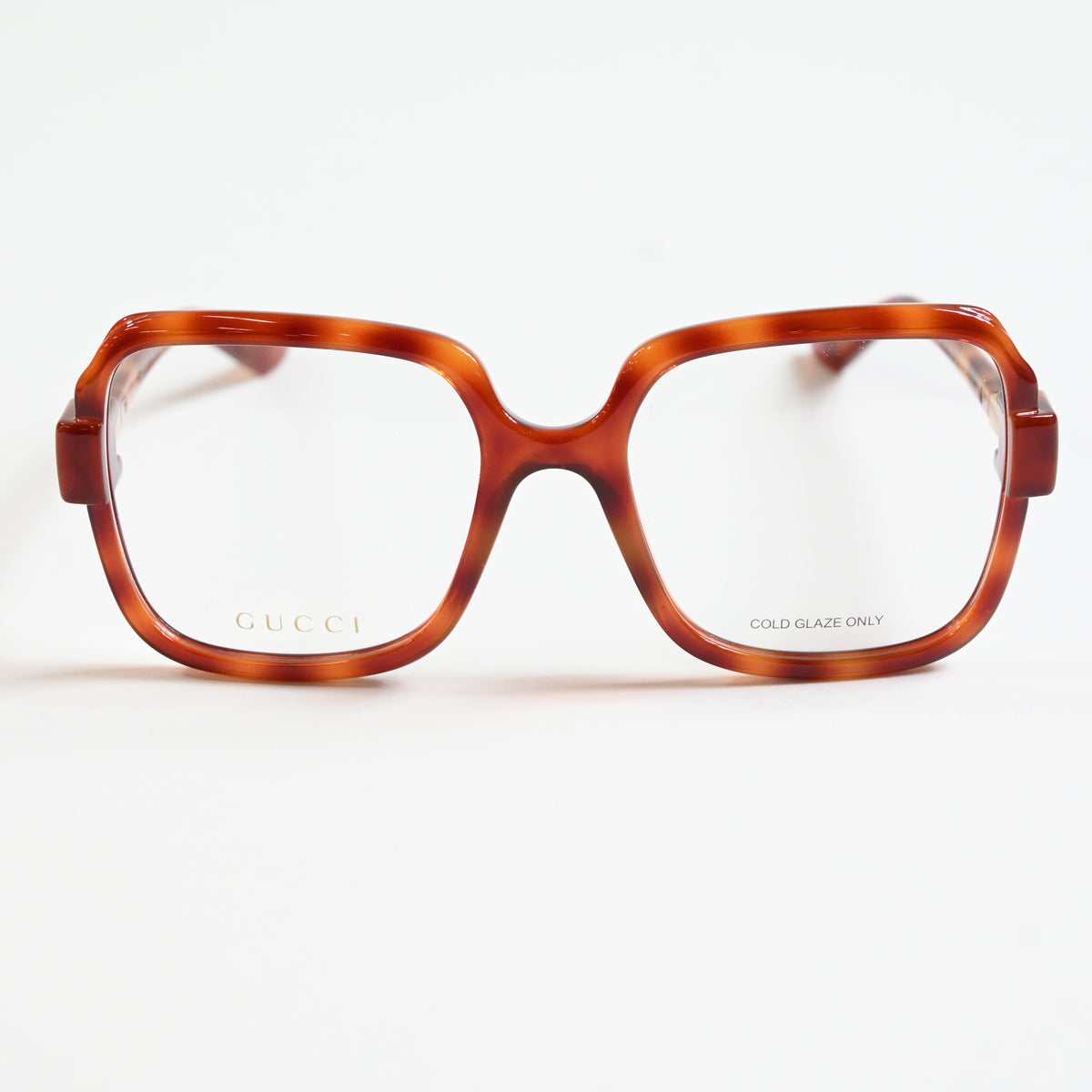 Gucci GG1433O 002 Womens Authentic Eyeglasses Havana/Gold, 55mm - New