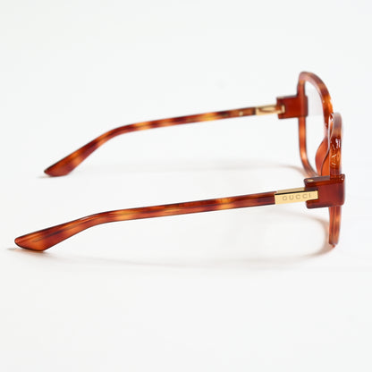 Gucci GG1433O 002 Womens Authentic Eyeglasses Havana/Gold, 55mm - New