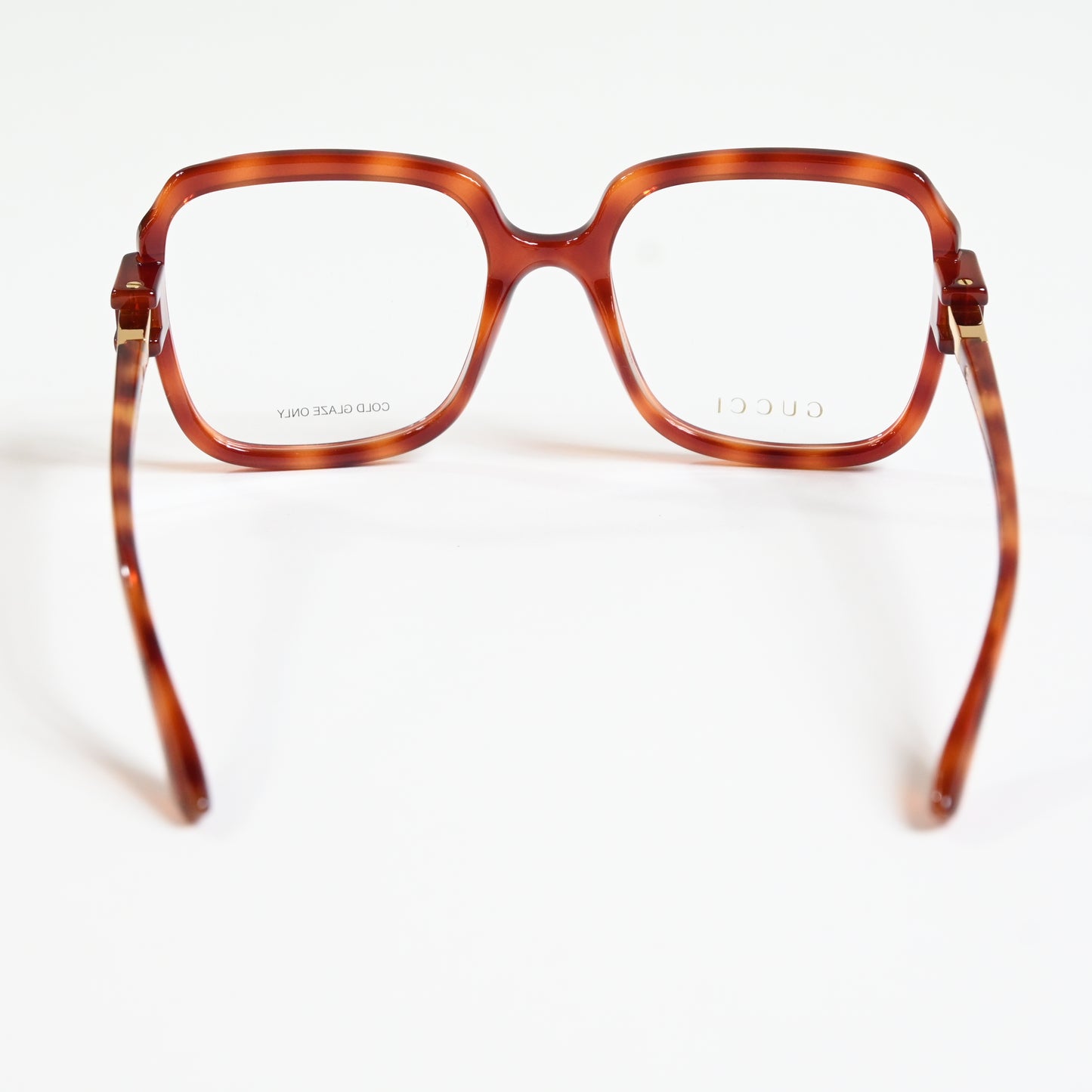 Gucci GG1433O 002 Womens Authentic Eyeglasses Havana/Gold, 55mm - New