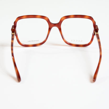 Gucci GG1433O 002 Womens Authentic Eyeglasses Havana/Gold, 55mm - New