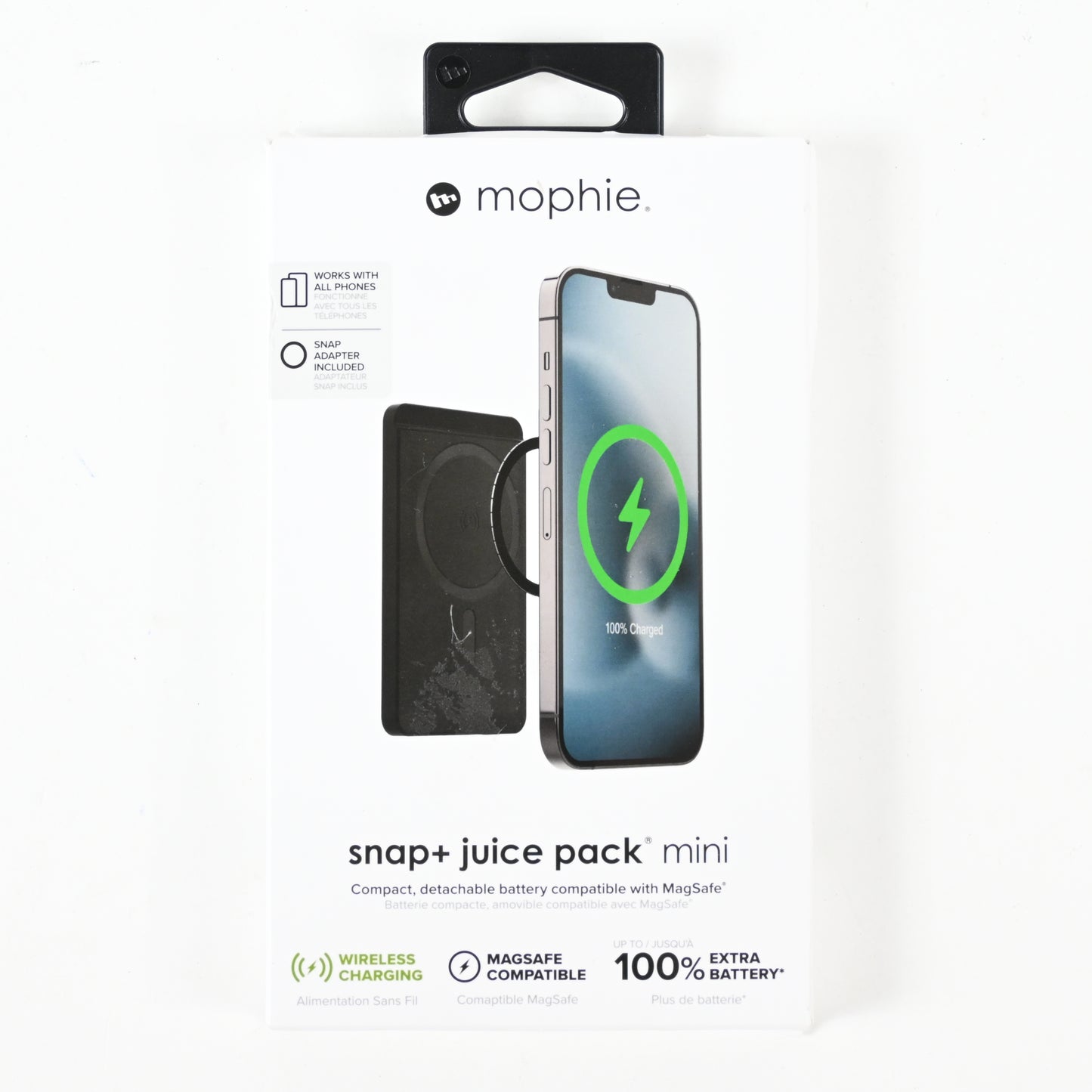 Mophie Snap+ Juice Pack Mini w/Wallet - Apple, Samsung, Google