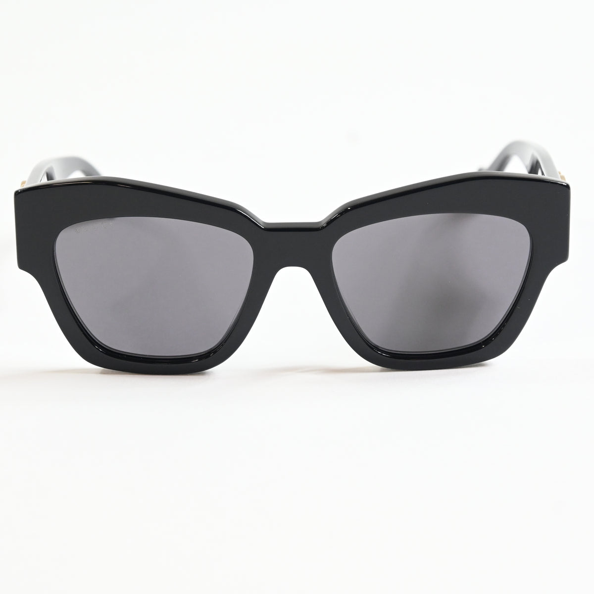 Gucci GG1422S 001 Womens Authentic Sunglasses Black/Gold, 55mm - New