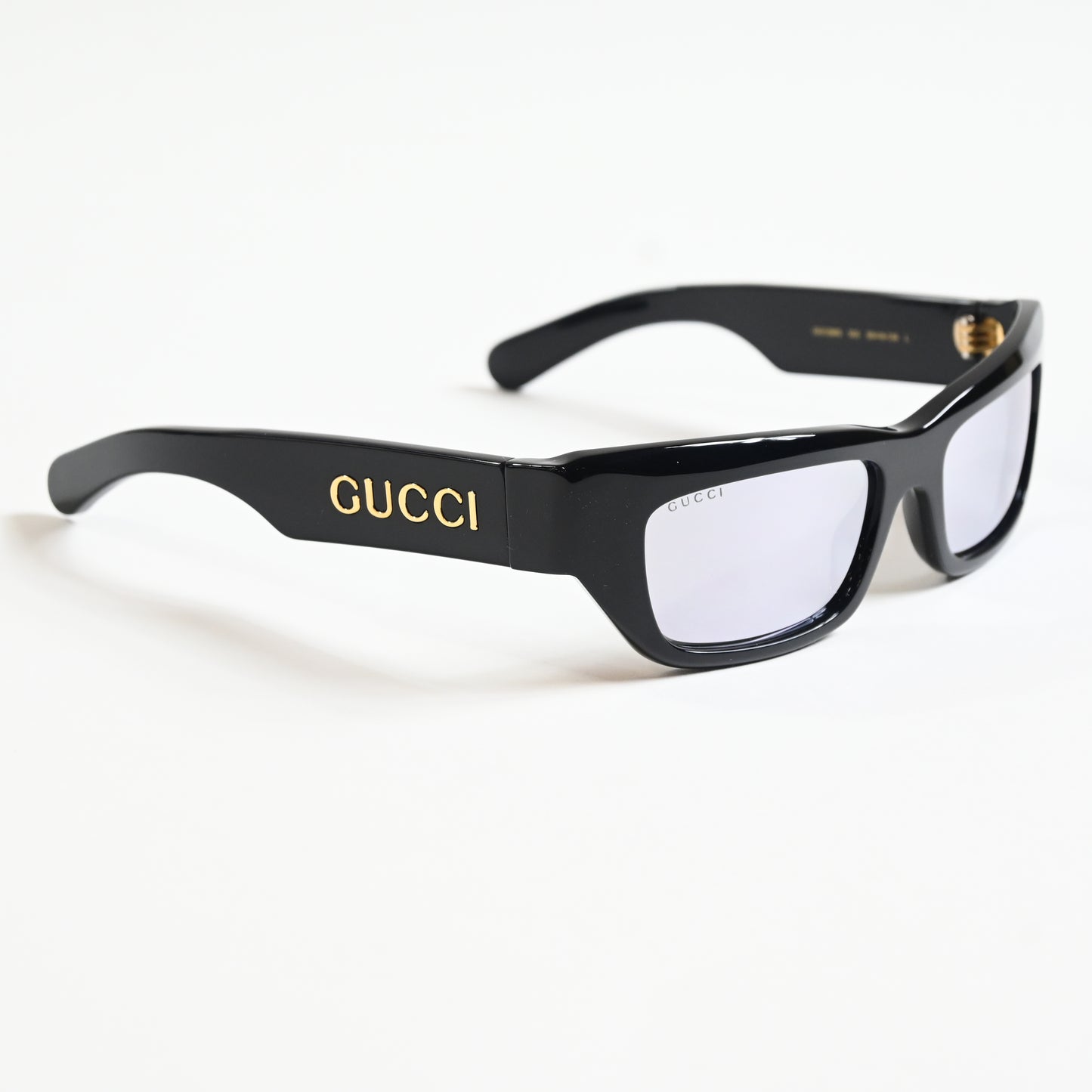 Gucci GG1296S 002 Mens Authentic Sunglasses Black/Silver, 55mm - New